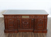 6ft Natural Mahogany Resolute Desk w/ Leather Top (72" X 36")