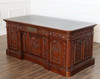 6ft Natural Mahogany Resolute Desk w/ Leather Top (72" X 36")
