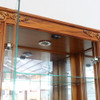 9ft Mahogany/Glass Sectional Display Cabinet