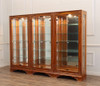 9ft Mahogany/Glass Sectional Display Cabinet