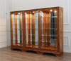 9ft Mahogany/Glass Sectional Display Cabinet