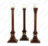 Mahogany Carved Masonic Columns Set (3)