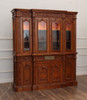 6ft Natural Mahogany Presidential Resolute Bookcase w/ Pull Out Keyboard Drawer