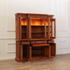 6ft Natural Mahogany Presidential Resolute Bookcase w/ Pull Out Keyboard Drawer