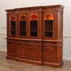 8ft Mahogany Presidential Breakfront Resolute Bookcase