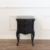 Black 2-Drawer Nightstand Bedside Table