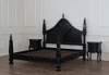 3pc Black Gothic Empire Bedroom Set