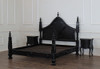 3pc Black Gothic Empire Bedroom Set