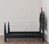 Mahogany Black Gothic Empire Bed (Twin XL)
