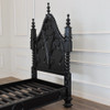 Mahogany Black Gothic Empire Bed (Twin XL)