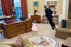 Close Replication of The Oval Office Resolute Desk w/ Custom Family Crest (72" x 48")