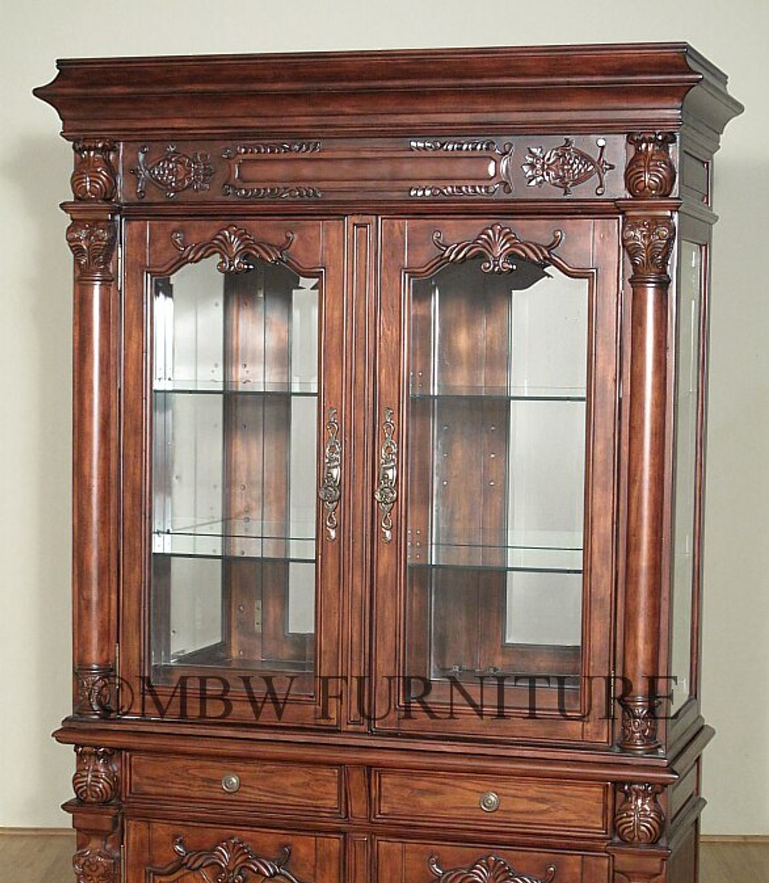 Pine Wood Fly Rod Display Curio Cabinet sold at auction on 25th
