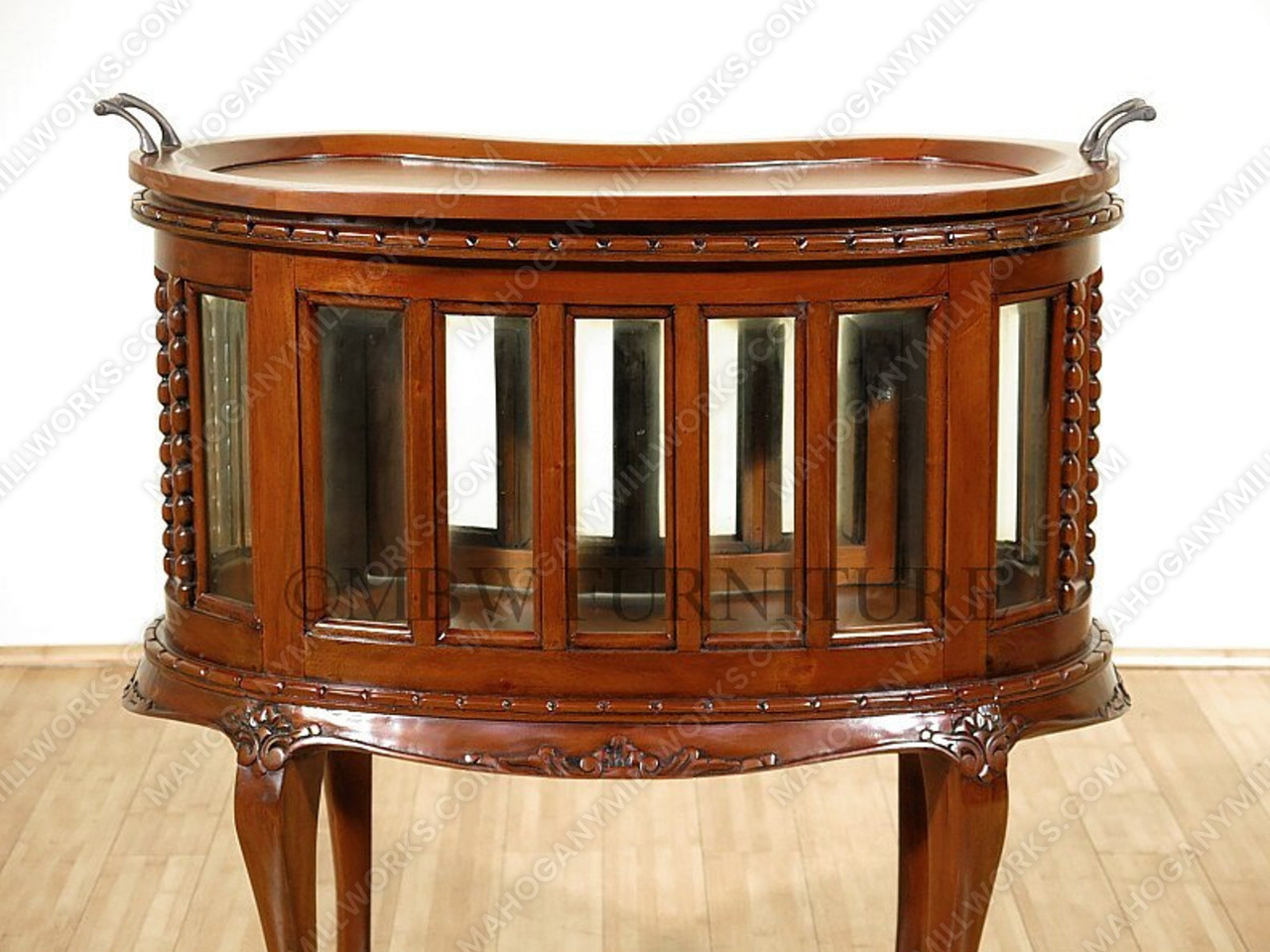 Victorian Kidney Dumbwaiter Table w/Tray