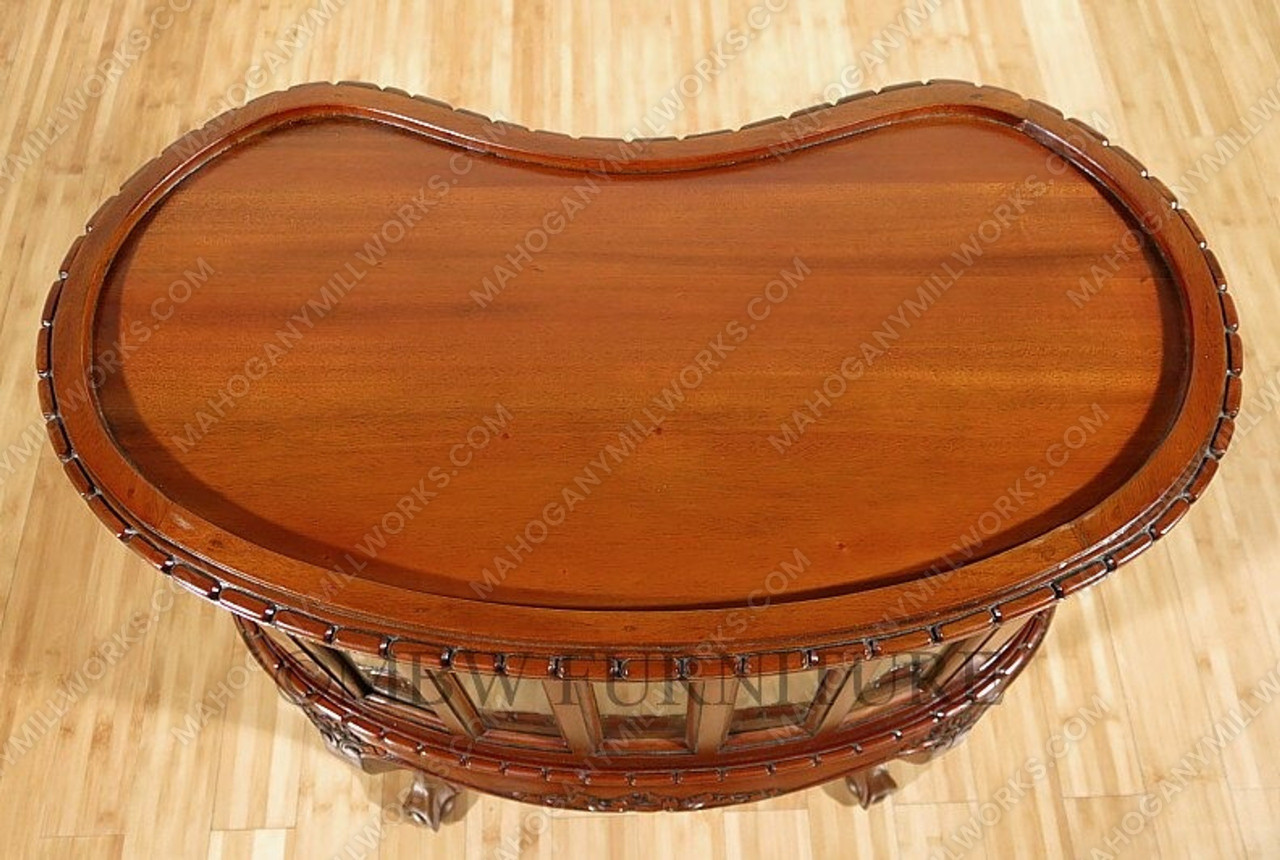 Victorian Kidney Dumbwaiter Table w/Tray