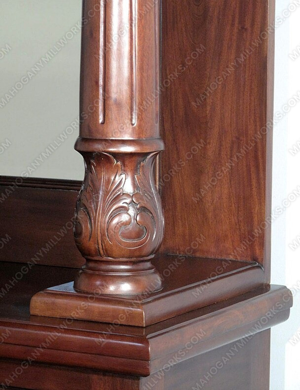 Victorian Marble Top Home Wine Bar 8ft in Mahogany