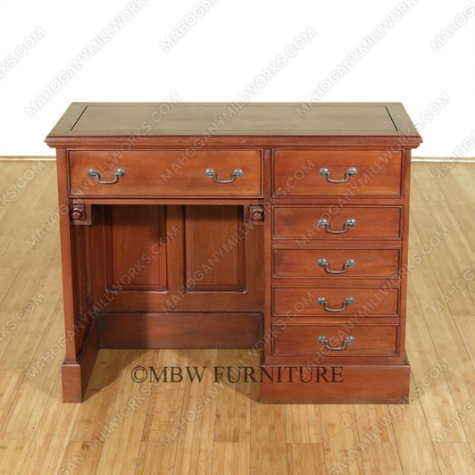 Solid Mahogany Executive Office Writing Desk