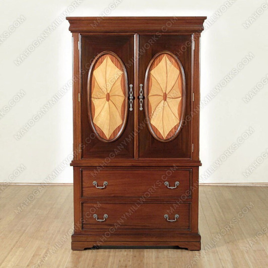 Walnut Inlay Cabinet
