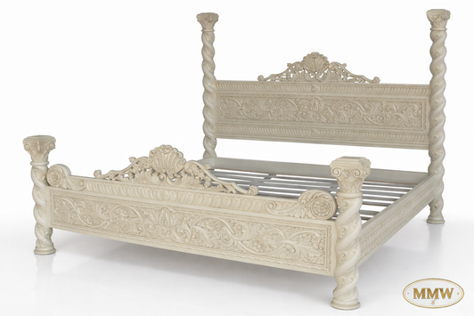 French Carved Renaissance Revival Bed