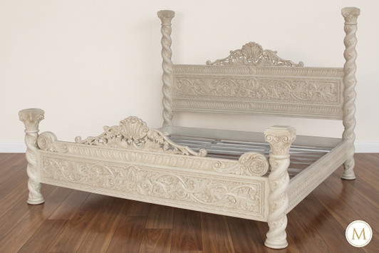 French Carved Renaissance Revival Bed