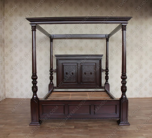 Casablanca Espresso Four Post Canopy Bed