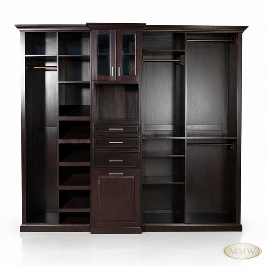 Mahogany Walk-In Closet Wardrobe (6' x 8')
