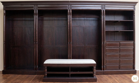 Solid Mahogany Walk-In Closet