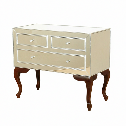 Mirrored Glass Sideboard Or Dresser