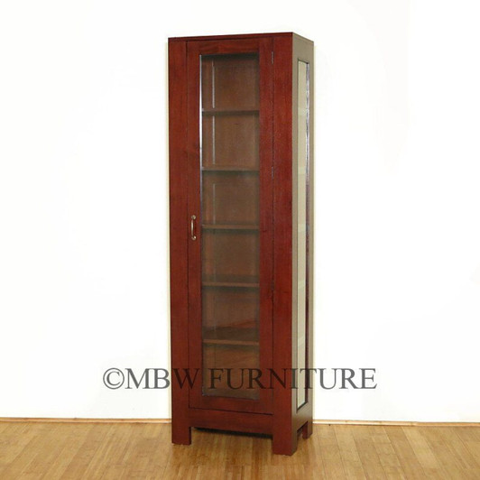 Tall Narrow Teak Bookcase