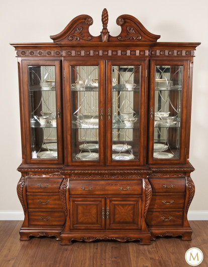 Traditional Mahogany Chippendale China Cabinet
