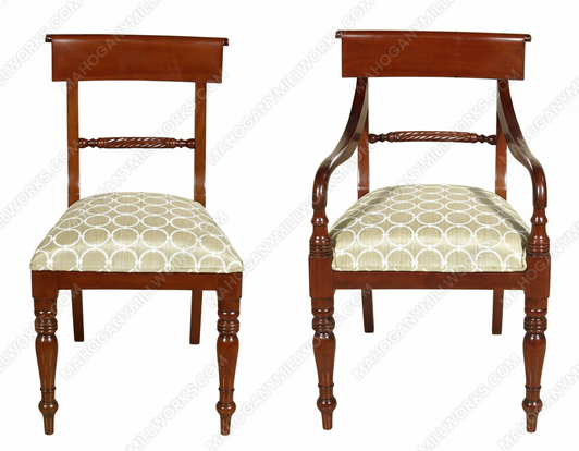 Mahogany Regency Dining Chairs Set (10)