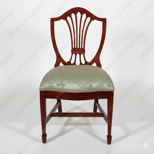 Mahogany Hepplewhite Shield Back Side Chair