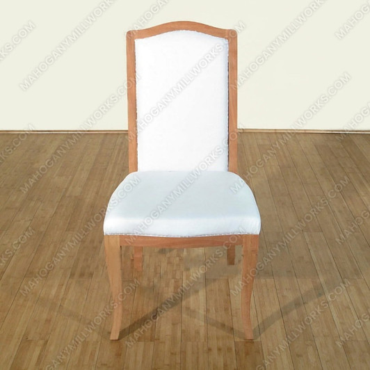 Unfinished Mahogany Muslin Dining Side Chair
