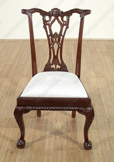 Mahogany Chippendale Ball & Claw Dining Side Chair