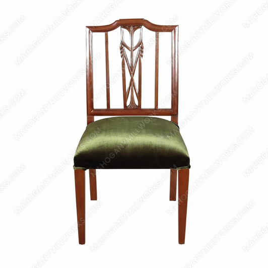 Mahogany Green Regency Dining Side Chair