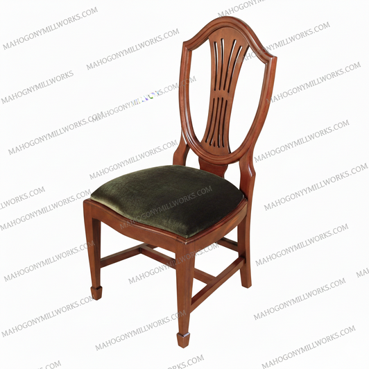 Walnut Hepplewhite Dining Side Chairs (Pair 2)