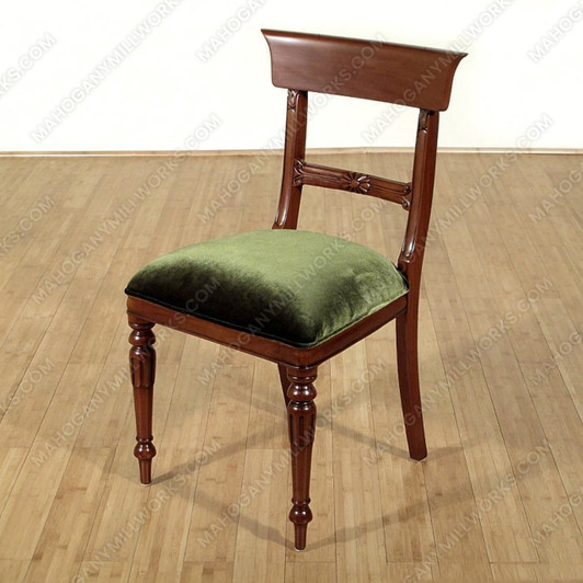 Walnut Regency Dining Side Chair