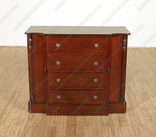 Small Mahogany Breakfront Sideboard Chest