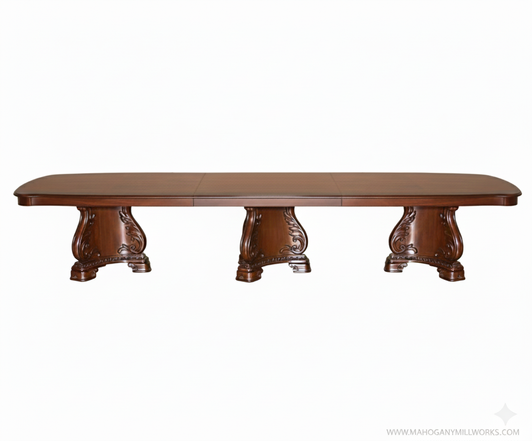 14ft Mahogany Triple Pedestal Executive Office Conference Table