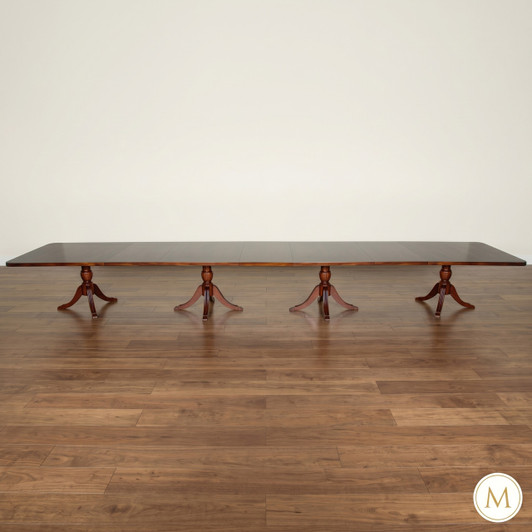 20ft Sheraton Executive Office Conference Room Table w/ 3 Extensions