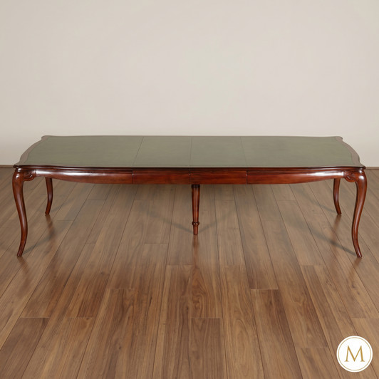 10ft Classic Mahogany Dining Table w/ Extensions