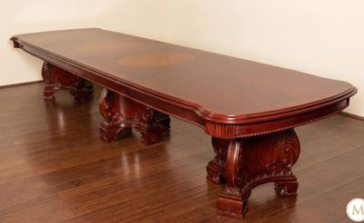 14ft Burl Inlay Dining or Conference Table