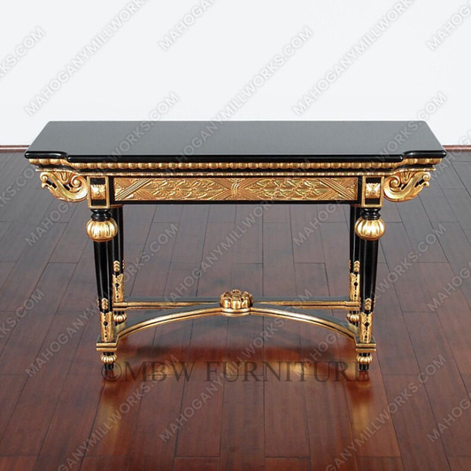 Black & Gold Console Wall Table