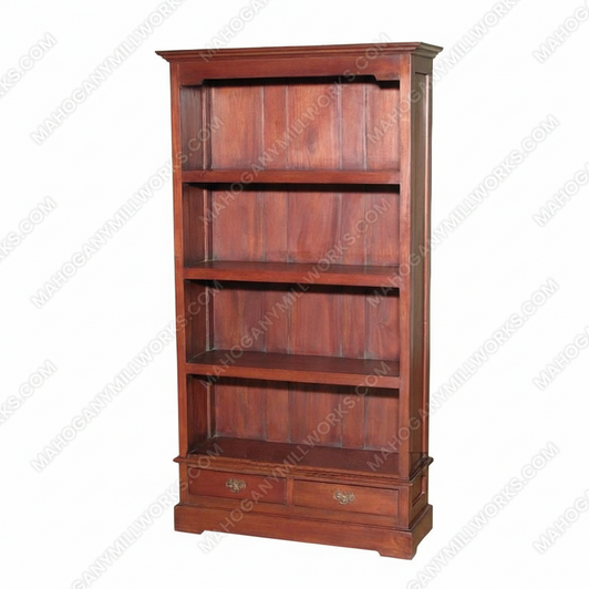 Distressed Open Bookcase
