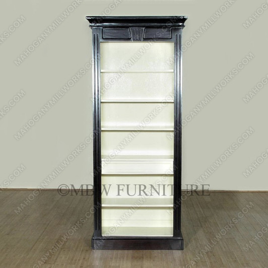 7Ft Espresso Open Bookcase Bookshelf