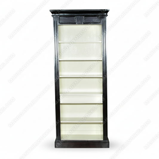 7ft Espresso Open Bookcase Bookshelf