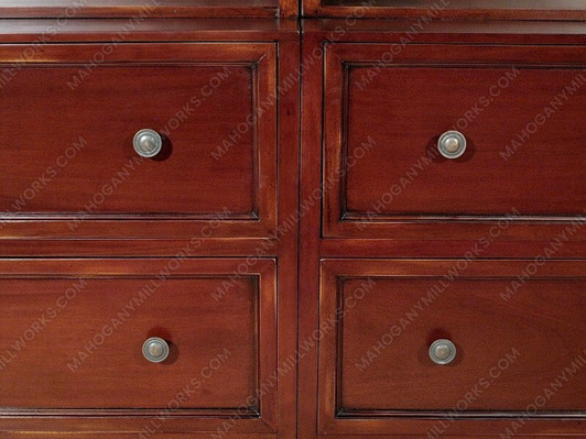 8.5ft Open Double Bookcase w/ Drawers