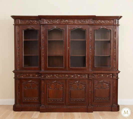 Solid Mahogany Resolute Bookcase