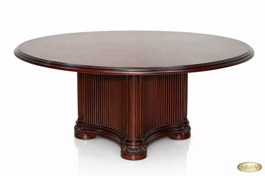 6ft Round Executive Single Pedestal Conference Table