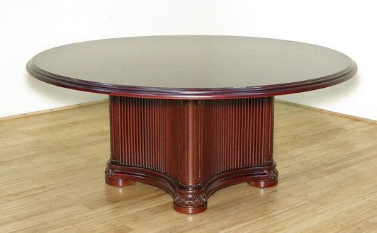 6ft Round Executive Single Pedestal Conference Table