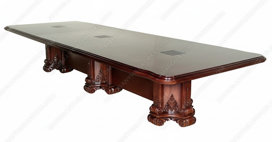 14ft Dark Walnut Executive Conference Room Table